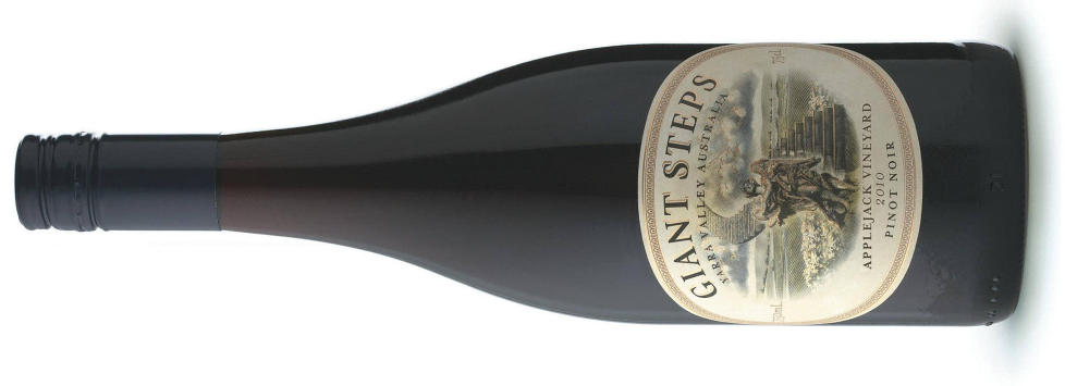 AUSTRALSK TOPPVIN: Applejack Giant Steps Pinot Noir 2010 fra Yarra Valley n�r Melbourne f�r 90 poeng.
