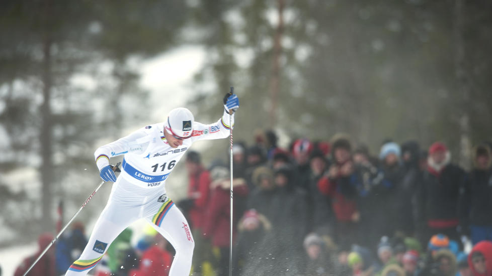SKREMTE INGEN: Petter Northug skremte ingen med sitt NM-l�p. Han kom p� en 40. plass. Foto: Marit Hommedal / Scanpix