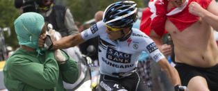 Contador satt grundig på plass av Leipheimer