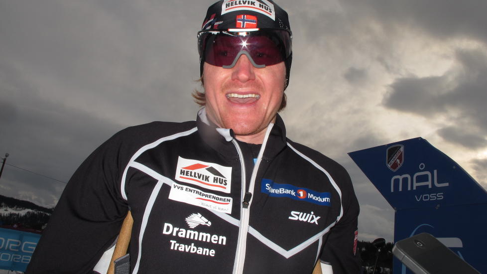 SLIPPER UNNA MED JUKS: Timo Andr� Bakken mener flere av landslagsgutta dro fordel av sk�ytetak p� dagens klassiske sprint i NM p� Voss. Foto: Anders Skjerdingstad / Dagbladet