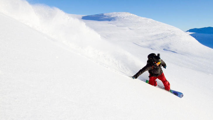 HEMSEDAL: Knallforhold i bakken. Foto: KALLE H�GGLUND