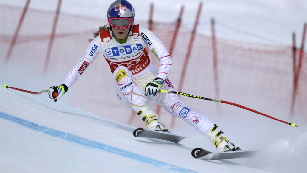VANT IGJEN: Lindsey Vonn i  St. Moritz. Foto: REUTERS/Denis Balibouse