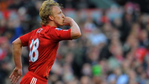AVGJORDE: Dirk Kuyt scoret 2-1-m�let rett f�r slutt. Foto:  AFP PHOTO/ANDREW YATES