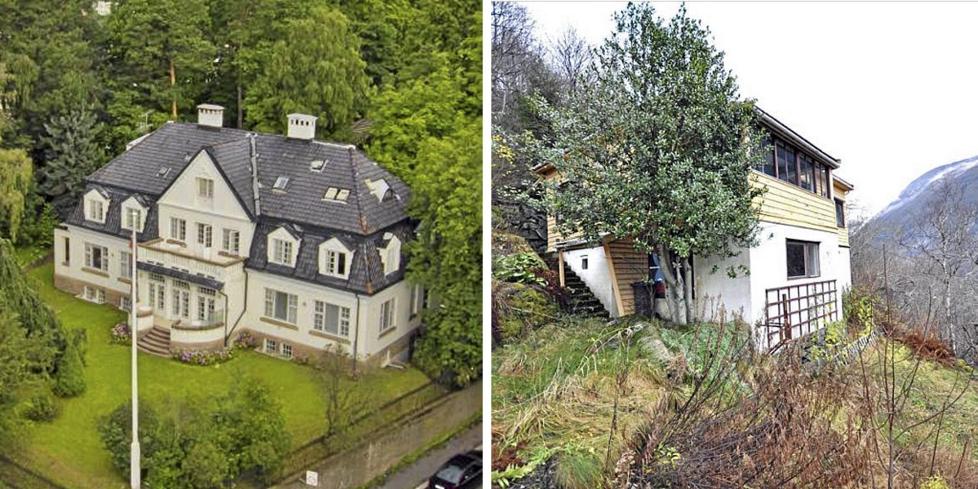 DYREST OG RIMELIGST: Landets for tiden dyreste bolig ligger p� Frogner i Oslo og har en prisantydning p� 39 millioner. For knappe fire promille av den pris f�r du et hus i �skant overfor H�yanger. Foto: Privatmegleren Residence/ Adv. Ole Rune D�skeland