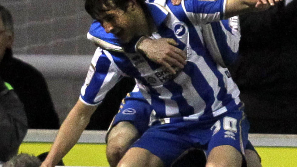 Brighton sto for en av l�rdagens fotballbomber i England da laget fra mesterskapsserien slo ut Newcastle med 1-0 i FA-cupens 4. runde. Foto: AP Photo / Sang Tan / Scanpix