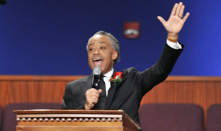 LEDET SEREMONIEN: Al Sharpton ledet seremonien og leste blant annet opp et brev fra president Barack Obama. Foto: Getty Images/All Over Press