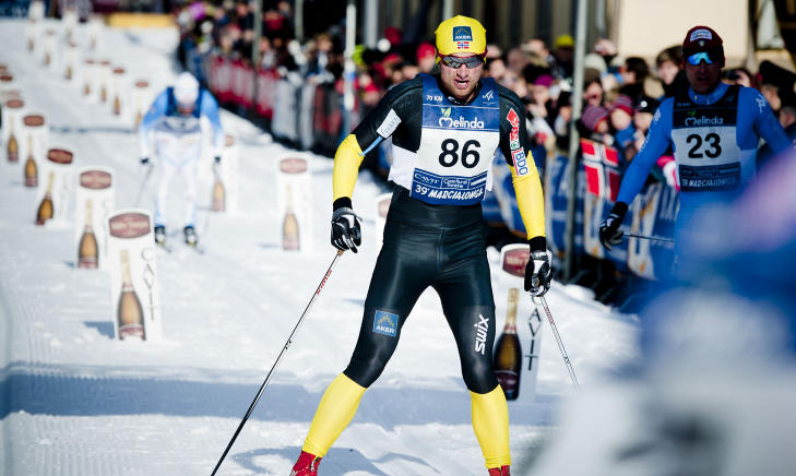 FIKK DET T�FT OPP SISTE BAKKE: En sliten Northug skj�nte at han hadde tapt da han kom til den siste bakken. Foto: Thomas Rasmus Skaug / Dagbladet