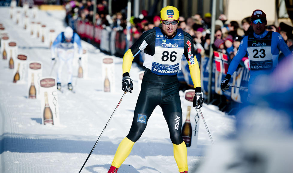 HOLD NESTEN HELT INN: Petter Northug gikk tom for krefter inn i den siste bakken, og endte som nummer ti i Marcialonga. Foto: Thomas Rasmus Skaug / Dagbladet