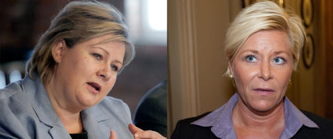 Nedtur for Erna og Siv