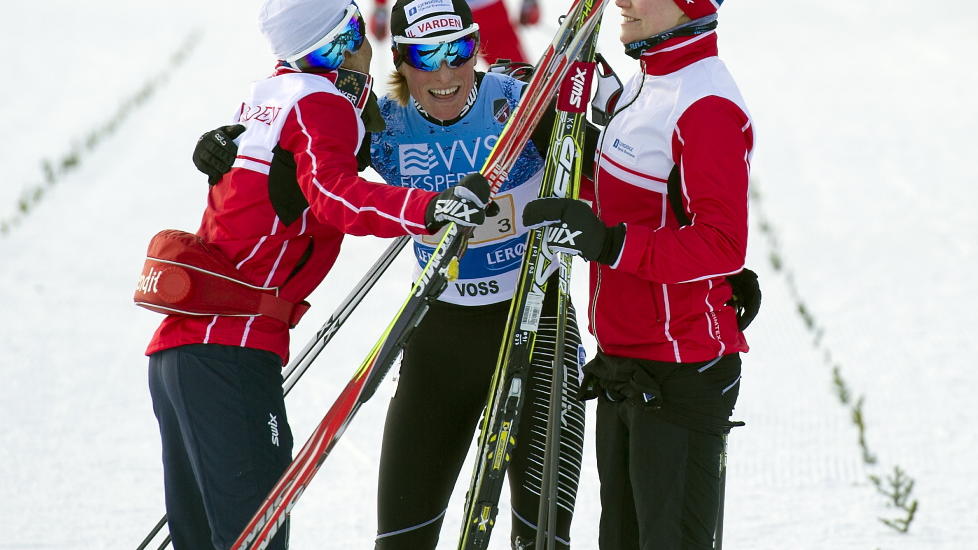 SIKRET GULL: Tora Berger gikk Varden inn til gull, 6,8 sekunder foran Heming.  
Foto: Marit Hommedal / Scanpix