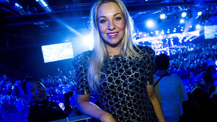 BEGEISTRET: Janne Formoe syntes venninna gjorde en str�lende jobb, og elsker sangen. Foto: H�kon Eikesdal/Dagbladet