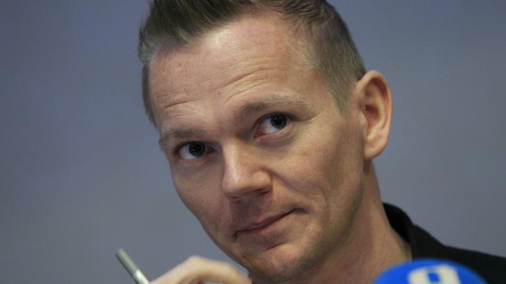 M�TTE PRESSEN: Gert Danielsen.
Foto: Lise �serud / Scanpix