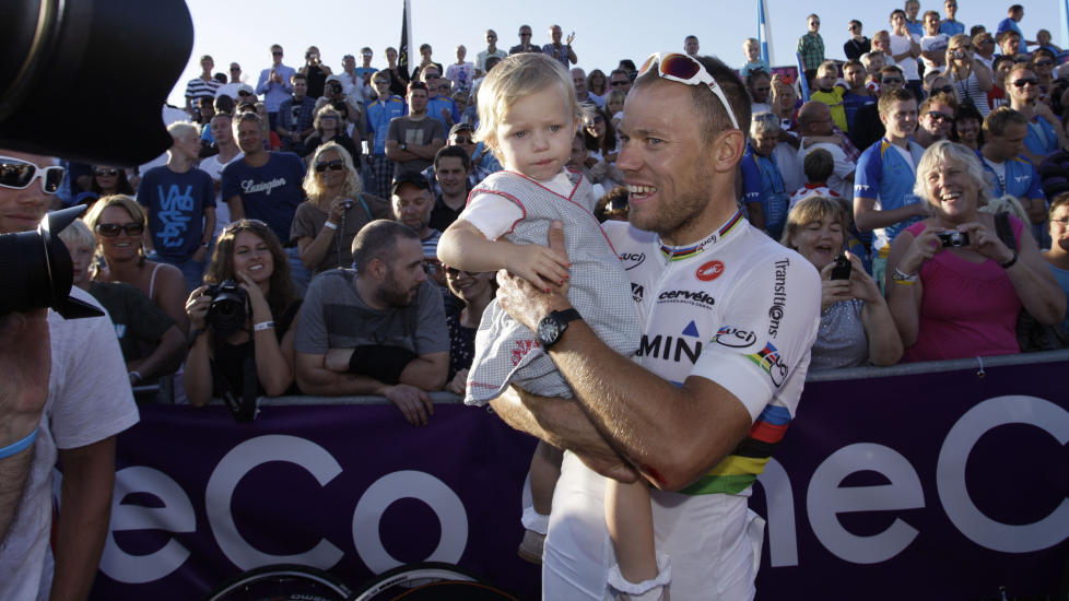 FAMILIEFOR�KELSE: Thor Hushovd blir tobarnspappa, mens datteren Isabel blir stores�ster. Foto: Tor Erik Schr�der / Scanpix .