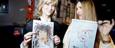 Dette skjer n�r stjerneartistene fors�ker � male hverandre