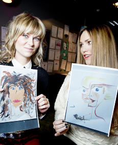 Dette skjer n�r stjerneartistene fors�ker � male hverandre