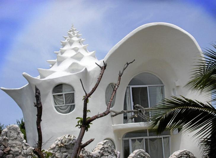 UVANLIG: The Conch Shell House er designet slik at det skal ligne en konkylie. Foto: unusual-architecture.com UVANLIG: The Conch Shell House er designet slik at det skal ligne en konkylie. Foto: unusual-architecture.com