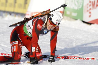 KONGEL�P: For Synn�ve Solemdal smaker 8.-plass som seier. Foto: H�kon Mosvold Larsen/Scanpix