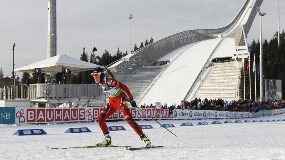 HJEMMEKOMPLEKS: Tora Berger ble nummer re p� dagens sprint, men heller ikke denne gangen ble det full klaff i Holmenkollen. Foto: H�kon Mosvold Larsen/Scanpix