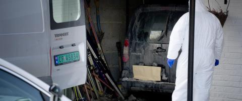 Her unders�ker politiet det som kan v�re d�dsbilen
