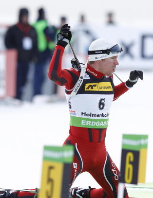 Hegle Svendsen p� 3. plass i Holmenkollen