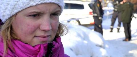 Her f�res en person ut av lensmannskontoret
