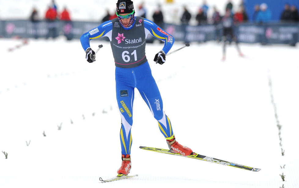 R�K UT: Petter Northug jr. r�k ut i prologen p� sprinten i Gran�sen. 
Foto: Ned Alley / Scanpix
