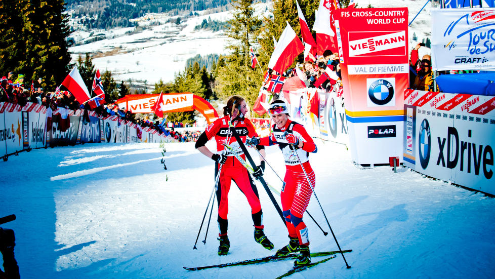 TROR IKKE P� FORKLARINGEN: Justyna Kowalczyk mener Marit Bj�rgen er verdens beste skil�per, derfor tror hun ikke p� at nordmannen fortsatt er sliten etter Tour de Ski.Foto: Thomas Rasmus Skaug / Dagbladet