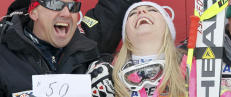 Lindsey Vonn tok sin v-cupseier nummer 50