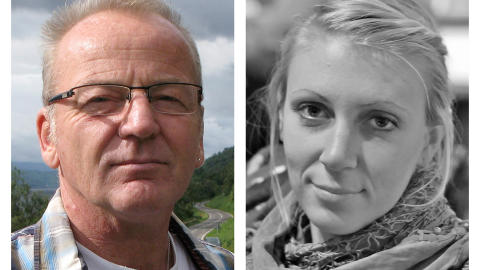  Reddet:  USA sendte elitestyrker inn i Somalia for � redde disse gislene. Dansken Poul Hagen Thisted til venstre og amerikaneren Jessica Buhanan til h�yre. Foto: (AP Photo/Danish Refugee Council)