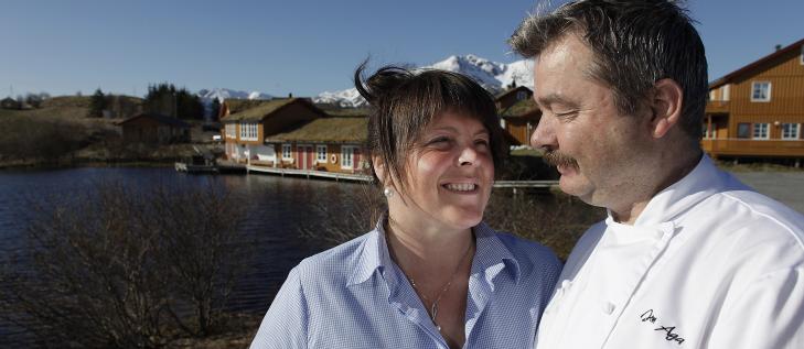 NORDNORSK PERLE: Anna og Jon Aga eier og driver Vega havhotell p� Vega i Nordland. Foto: OLE C.H. THOMASSEN