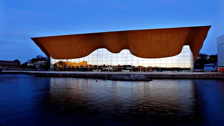 PRAKTBYGG: Her er Toffen Gunnufsens nye festival, milliardpraktbygget Kilden kultur- og konserthus i Kristiansand.