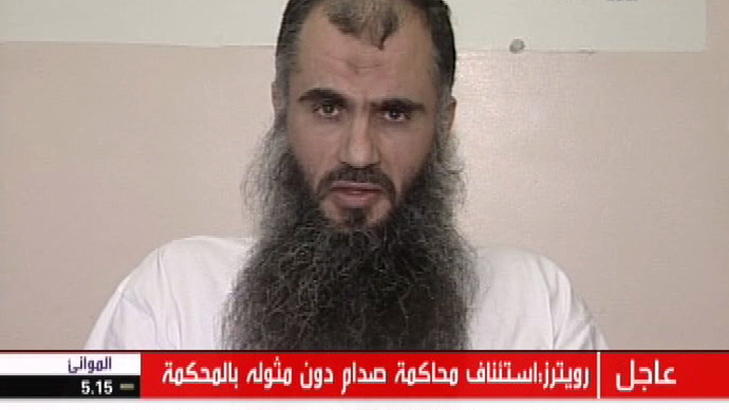 INNSATT: Abu Qatada har sittet fengslet siden 2002, sett bort fra seks m�neder i 2008, da han var l�slatt mot kausjon. Foto: REUTERS/Al Arabiya