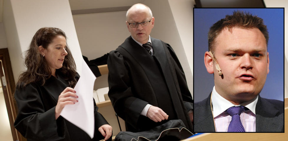 NEKTER STRAFFSKYLD: Trond Birkedal nekter straffskyld. Her aktor Karsten Monsen fra Rogaland politidistrikt og bistandsadvokat Hege Salomon. Foto: SCANPIX
