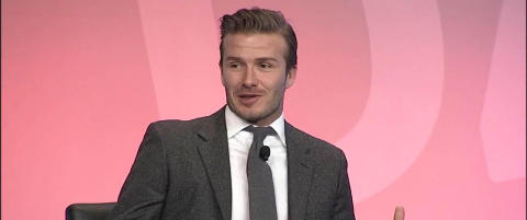 Beckham fikk rødt kort på fotballkamp for sjuåringer