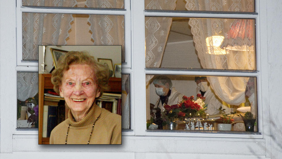 DREPT: P� kvelden 1.januar ble 98 �r gamle Hilda Feste drept i sin leilighet i et bofelleskap for eldre i Os utenfor Bergen. Fortsatt st�r politiet uten gjerningsmann. Foto: TOR ERIK H. MATHIESEN / DAGBLADET
