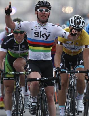 Cavendish vant sin f�rste seier i regnbuetr�ya