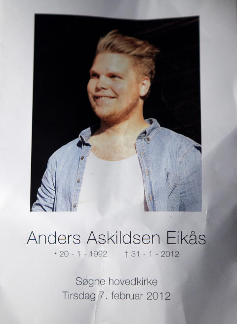 20.01.1992 - 31.01. 2012: Anders Askildsen Eik�s ble 20 �r.
