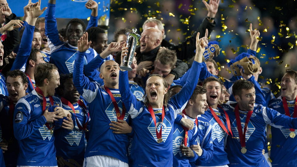 MESTER�PNING: Fjor�rets gullvinner Molde spiller �rets f�rste kamp i Tippeligaen. Str�msgodset kommer til Aker stadion fredag 23. mars. 
Foto: Svein Ove Ekornesvaag, Scanpix