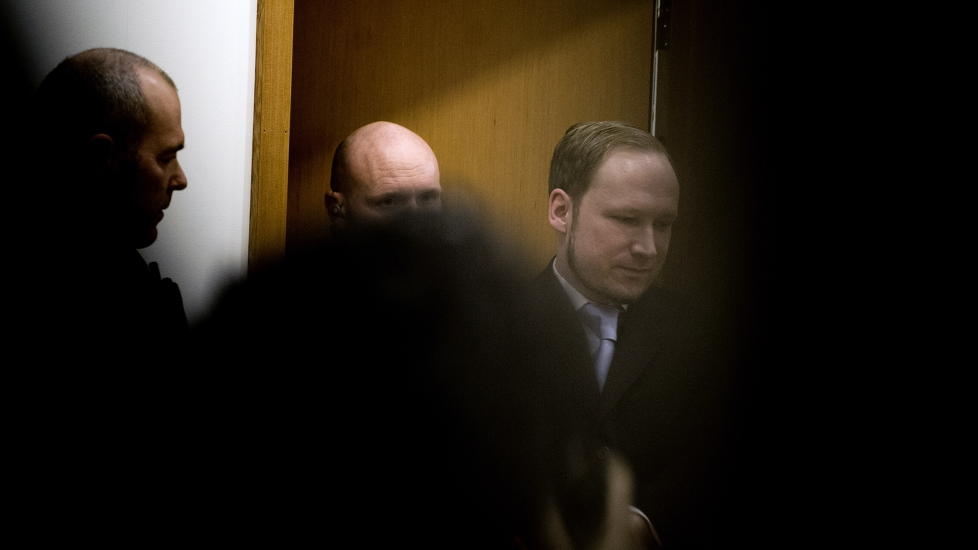 I AVH�R I DAG: Anders Behring Breivik. Foto: �istein Norum Monsen / DAGBLADET