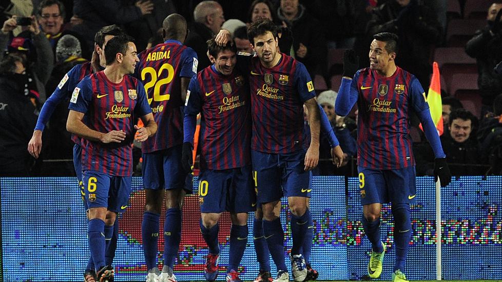 Finaleklare: Barcelona er klare for finale i Copa Del Rey. Foto: AFP PHOTO / JOSEP LAGO