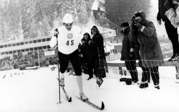 VM-KONGE: Gjermund Eggen tok tre gull under VM i Holmenkollen i 1966. 
Foto: Knut Edvard Holm  / Scanpix