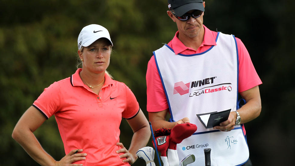 IKKE BLANT DE HUNDRE BESTE: Suzann Pettersen sliter tungt i Australian Open. Foto:  Sam Greenwood/Getty Images/AFP