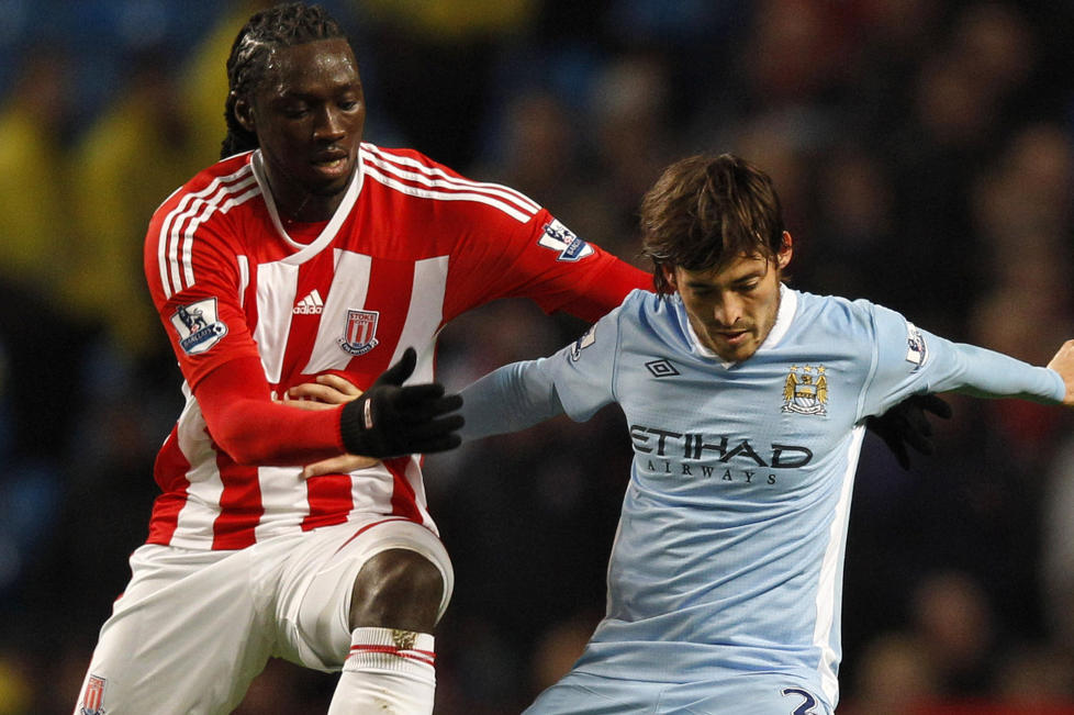 BLE UTSATT FOR RASISME AV TILSKUER: Stoke-spiss Kenwyne Jones. Foto:  REUTERS/Phil Noble