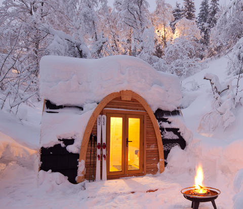 HYTTE-HYGGE: Er du priset ut av hyttemarkedet kan det kanskje friste med denne mini-hytta til bare 60 000 kroner? FOTO: Markus Zimmerman