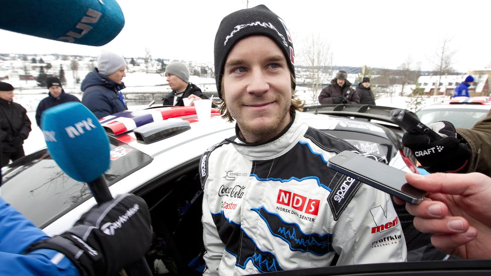 VIL P� PALLEN: Mads �stberg kjemper om en pallplass i Rally Sverige, og kjemper mot landsmann Petter Solberg. 
Foto: Gorm Kallestad / Scanpix