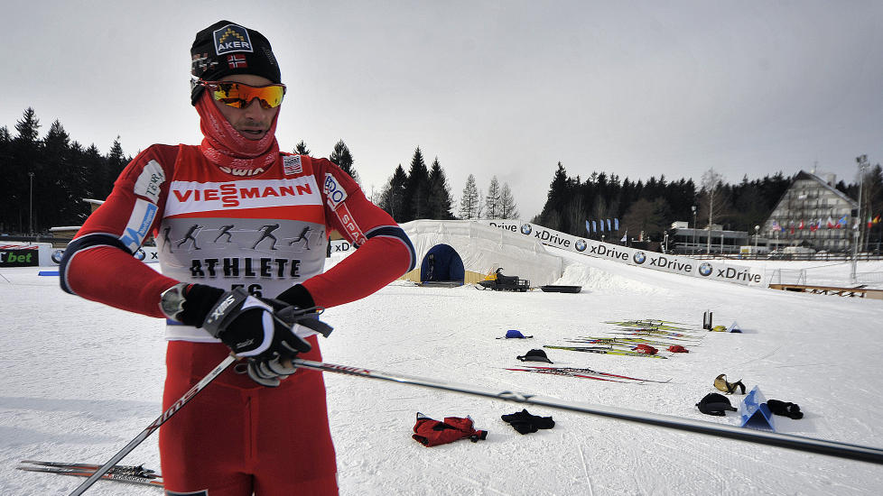 14. plass: Petter Northug er ikke i sin beste form og ble nummer 14 i Nove Mesto. Foto: AP Photo /CTK / Lubos Pavlicek / Scanpix