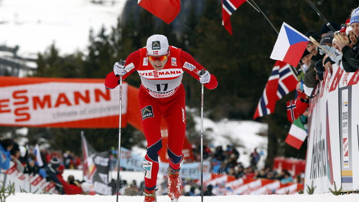 IMPONERTE: Tydalingen Niklas Dyrhaug (24) gikk sitt beste verdenscuprenn noensinne da han ble nummer seks p� 30 kilometer i klassisk fellesstart i Tsjekkia l�rdag. Foto: Lise �serud / Scanpix