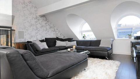 TIL SALGS: Loftsleilighet med terrasse p� Frogner. Prisantydning 5.700 000. Prim�rrom 72 kvm. Soverom 2.  Foto: Privatmegleren