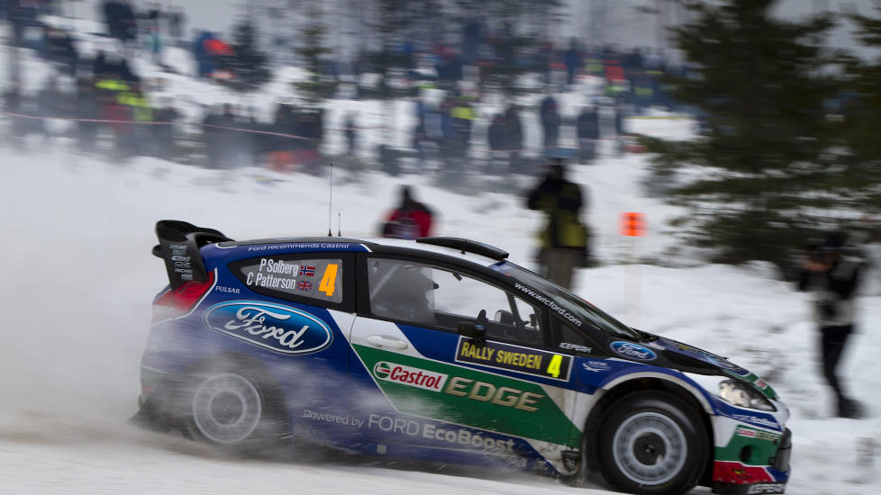 KJEMPER I TOPPEN: Petter Solberg kjemper om topplassering i Rally Sverige. Foto: REUTERS/Micke Fransson/Scanpix