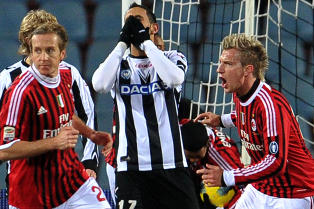 Se Milan snu kampen mot Udinese